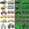 Ooopsiun Luminous Cars and Trucks Tattoos for Boys -12 Sheets Glow in The Dark Cars Trucks Decorations Supplies Favors for Kids Boys