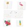 SUMMER LOVIN' VARIETY SET of 25 assorted beachy inspired premium waterproof metallic gold temporary Flash Tattoos - foil tattoo, tropical tattoo, Party Supplies, beach party, luau, flamingo, pineapple