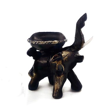ornerx Decorative Tea Light Candle Holder Design of Lucky Elephant Shape