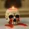 Skull Candle Holder Resin Gothic Tea Light Holders Mini Skull Home Decoration Novelty Craft Collection