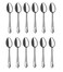 Teaspoon Small 12 Pieces Demitasse Spoons Mirror Polished Flatware Set Stainless Steel Dishwasher Safe