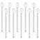 10Pcs Clear Glass Spoons,Heat Resistant Glass Teaspoons,5.8inch Mini Coffee Stirring Spoon,for Cold Drink Yogurt Cocktail Desserts Ice Cream Appetizers