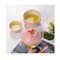 Mini Gai Wan Tea Set - Portable Asian Tea Pot, Beautiful Rose Creative Teacup, 1 Glass Pot, 2 Ceramic Teacups, Chinese Ceramic Gongfu Tea Set with Travel Carrying Bag &amp; Tea Mat (Pink)