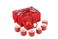 I-MART Chinese Tea Set, Red Ceramic Chinese Wedding Tea Set, Asian Traditional Tea Set with 1 Tea Pot. 6 Tea Cups and 1 Gift Box