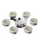Japanese Teapot Set with 6 Cups, 7-Piece Set for Home and Office Use Porcelain Chinese Gongfu Tea Set, Infuser,Portable All in One Gift Bag for Travel,Home,Gifting,Outdoor and Office (lotus)