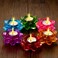 Dandat 6 Pcs Glass Lotus Tea Light Holder Diwali Lotus Candle Holder Crystal Lotus Tealight Candle Stand for Diwali Decor Table Centerpiece