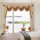 ELKCA European Curtain Valances for Living Room Luxury Window Curtains for Bedroom,Rod Pocket (W118, 1Panel)