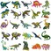 Glitter Dinosaur Tattoos For Kids Boys-Dinosaur Fake Tattoos Party Favors, T-Rex Decorations for Kids