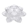 Crystal Lotus Flower Candle Holder Clear Glass Votive Candle Holder Tealight Candle Holder Decorative Candlestick Holder for Wedding Centerpiece Party Valentine's Day Home Table Decor, 1 Piece