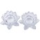 Aixita Crystal Lotus Flower Tealight Candle Holder Set of 2, Clear Glass Candlestick Holders, Pillar Votive Candle Holders for Table Centerpiece, Home D&Atilde;&copy;cor, Party, Wedding, Dinning