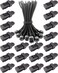 BINCKIN Tarp Clips Heavy Duty Lock Grip - 40 Pcs Tent Clip, Tarp Clamp, Tarp Hold Down Clips, Awning Tarp Clamps for Canopy (Black)