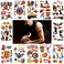 ANIUVOT Basketball Tattoos Temporary for Kids Boys and Girls Birthday Party Favors 12 Sheets, Waterproof Brownball Sports Team Game Face Stickers Gift Bag Fillers Rewards Halloween Christmas Prizes