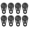 MEETOOT 8pcs Tarpaulin Movable Snaps Clip 84x47x11.5mm Black Tarp Grabbers Tarp Clips for Outdoor Camping, Tent, Awning, Banner, Cover, Tarps and Plastic Sheeting