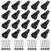 AMURS 20Pcs Upgrade Tarp Clips Heavy Duty Lock Grip Tarp Clamps with 20Pcs Black Ball Bungee Cords for Pool Cover,Tarps Car Awnings