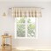 NATUS WEAVER Window Curtain Valances 18 inches Long Living Room Bedroom 1 Panel Buffalo Check Small Valance Curtain Rod Pocket Classic Country Farmhouse -Beige &amp; White