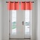 YGO Blackout Valance Tiers for Small Window - Grommet Top Window Treatment Blackout Tiers Panels Drapes for Bedroom (Coral, 2 Pcs, W29 x L18 1.2 Inches Header)