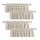 4 Pieces Buffalo Check Valances Gingham Plaid Window Treatment Living Room 18 inches Long Classic Bedroom Bathroom Rod Pocket Country Farmhouse Kitchen Window Curtain 54"x18" Beige &amp; White