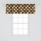 Ambesonne Savannah Window Valance, Earthy Jeans Denim Inspired Patchwork in Giraffe and Zebra Design Art Print, Rod Pocket Curtain Valances for Kitchen Bedroom, 54" X 18", Black Brown