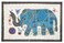 Purpledip Cotton Tapestry 'Royal Elephant': Vintage Patchwork Sequin Embroidery Bed Throw Or Wall Hanging (11357)