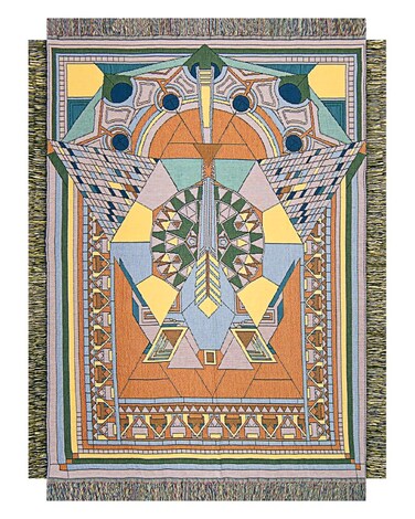 Uniart Frank Lloyd Wright Imperial Peacock Tapestry Throw