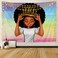 KOYI Black Girl Magic Tapestry African American Women Girl with Crown Wall Tapestry Afro Girls Black Queen Princess Wall Hanging Wall Art 59.1&Ecirc;&ordm; L &Atilde;&mdash; 78.7&Ecirc;&ordm; W Inches for Bedroom Living Room Dorm Room