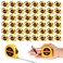 Copkim 50 Pcs 6ft Mini Tape Measure Retractable Bulk 2m Small Measuring Tape Pocket Tiny Measurement Tape with Inch and Metric for Construction Operation Christmas Bulk Items Gifts for Men(Yellow)
