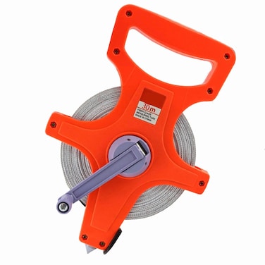 100ft Fiberglass Tape Measure, 30m Inches/Feet Measuring Tape Metric Tape, Dual Sided Measure, Mefape Waterproof Wind Up Long Distance Tape Measure for Field Measuring