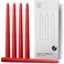 Topsics 12 Pack Red Taper Candles,10 Inch Unscented Red Long Candles Low Heat Christmas Taper Candles, Perfect for Dinner, Party, &amp; Churches Home D&Atilde;&copy;cor