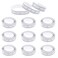 JJUNW 10 Pcs Self Adhesive Measuring Tape, Measure Tape with Adhesive Backing, Left-Right Reading Ruler Tape with Imperial and Metric Scales, for Workbench Table Saw Drafting Table (36 Inches 90 CM)