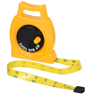 Measuring Tape, Easy to Read Body Tape, Retractable Tape Measure for Construction - Educational Learning - Back to School (Yellow)