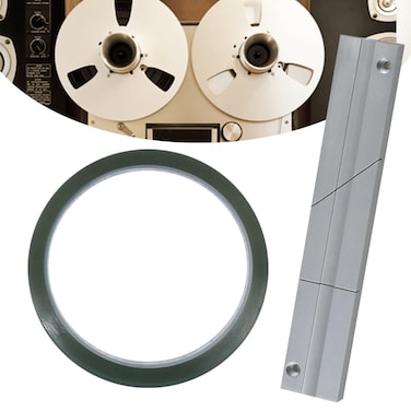 Splicing Block Kit, Tape Splicing Set Aluminum Studio Grade for 1/4 Inch Open Reel Tape Media for Revoxsonido 1/4 10 Inch Open Reel Tape Media