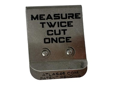 Atlas 46 Nelson Freedom Tape Measure Multi-Tool Pant Pocket Quick Draw Clip - Low Profile Metal - Measure Twice Cut Once - Made in The USA