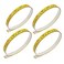 4Pcs Self-Adhesive Measuring Tape, 44 Inch or 110cm Imperial and Metric Scale Workbench Ruler, Left-to-Right Sticky Measure Tape with Adhesive Backing for Woodworking, Saw, and Drafting Table, Steel