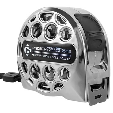 Tape Measure 7.5M/25FT Stainless Steel Measuring Tape with Double-Sided Scale Waterproof Portable Retractable Measure Ruler Hollow Design Titanium Tape Measure