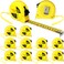 Hoteam 12 Pieces Tape Measure Bulk 25 ft Retractable Measuring Tape Control Self Lock Tape Measure Easy Read Imperial and Metric Scale Measurement for Engineer Contractors Designer Builder