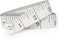 Taelyn Soft Tape Measure Double Scale Body Sewing Flexible Ruler for Weight Loss Medical Body Measurement Sewing Tailor Craft Vinyl Ruler, Has Centimetre Scale on Reverse Side 60-inch (White)