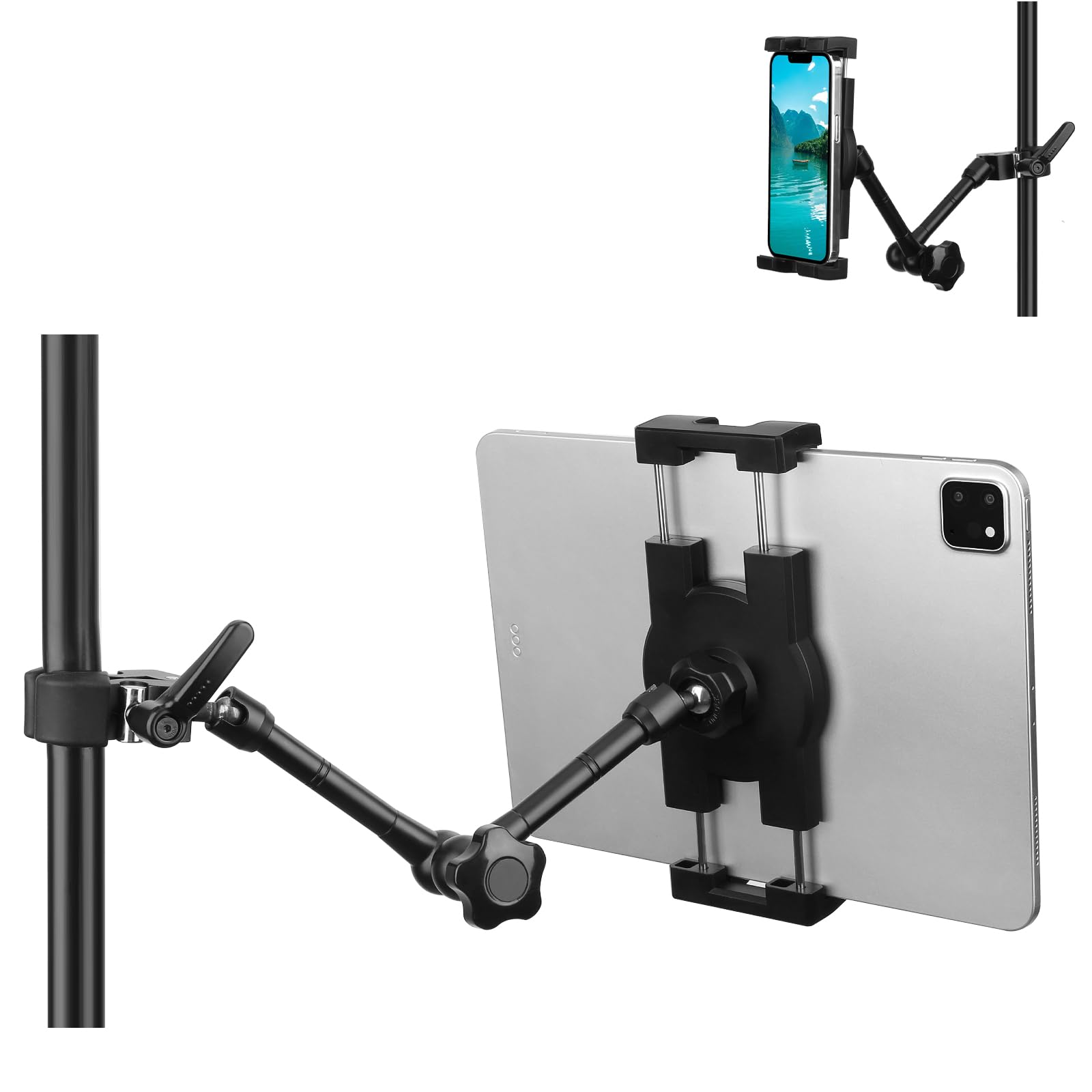 mippko Mippko Tablet Holder For Microphone Stand 10 inch
