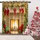 Baocicco Merry Christmas Ornaments Window Curtains Fireplace Stockings Xmas Trees Gifts Printed Blackout Panels Living Room Window Treatment Kids Bedroom Privacy Blind Divider 2 Panels&iuml;&frac14;&OElig;42x84Inch