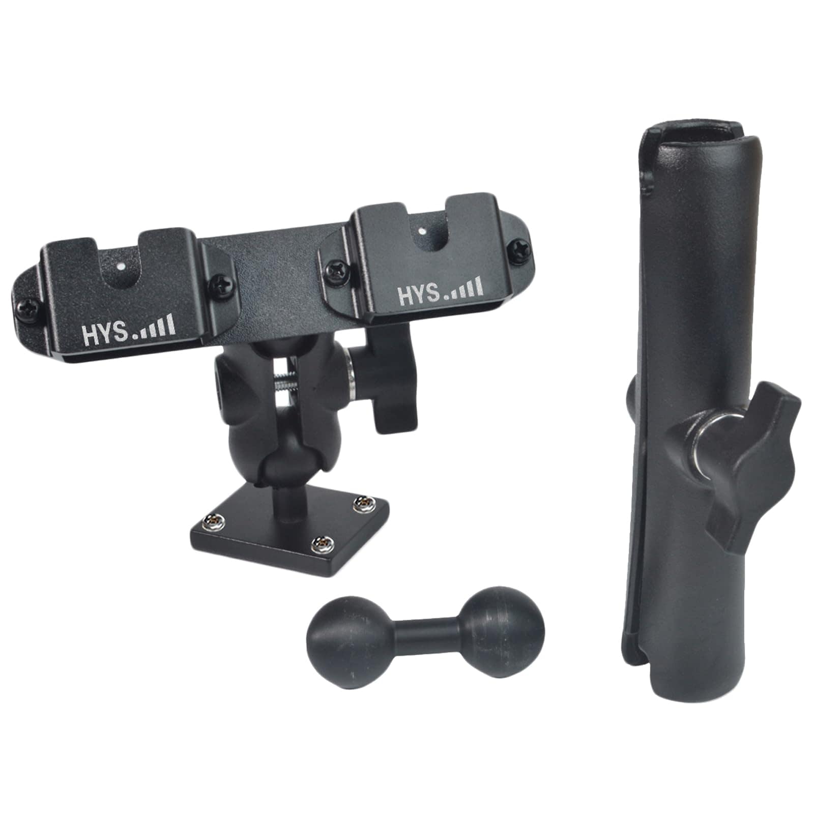 hys Hys Heavy Duty Drill Base Tablet Handheld Cb Radio Mic Holder Truck Mount