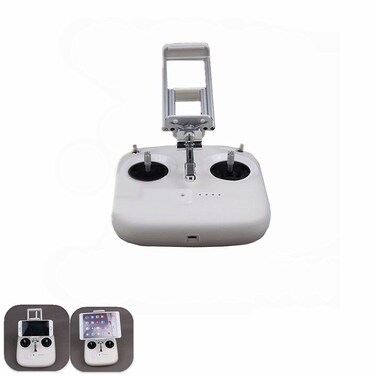 Hooshion 2 in 1 Mobile Phone Tablet Holder Extended Holder Clamp Clip for DJI Phantom 3 Standard Edition Remote Control