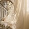 Sutuo Home 2 Panels Boho Curtains 96 Inches Length for Bedroom, Window Treatments Bohemian Sheer Crochet Lace Vintage Drapes Pair, Beige Geometry Knitted with Handmade Tassels Rod Pocket, 52" x 96