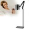 Debtrop Floor Stand Holder for Kindle iPad Tablet with Heavy Duty Base, Adjustable Arm Mount Stand Holder for Reading in Bed Compatible with iPad Mini Air Pro, Galaxy Tab, Kindle, Switch, Cell Phone