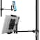 Mippko Tablet Holder for Microphone Stand/Mic Music Stand,Compatible with Screen Size 4.7~12.9" iPad/Nexus/LG G Pads/e-Reader/iPhone,Multi Angle Flexible Adjustable Aluminum Alloy Mount