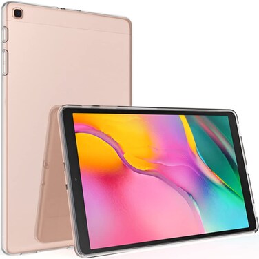 Puxicu Clear Case for Galaxy Tab A 10.1, Slim Design Flexible Soft TPU Protective Cover for Samsung Galaxy Tab A 10.1-inch 2019 (SM-T510/T515/T517) Tablet, Transparent