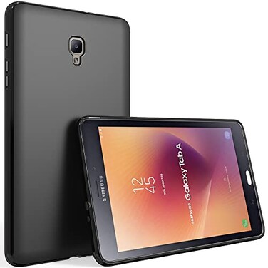 Puxicu Case for Galaxy Tab A 8.0 Case 2017 Old Model T380 T385, Slim Design Matte TPU Rubber Soft Skin Silicone Protective Cover for Samsung Galaxy Tab A 8.0 inch Tablet 2017 (SM-T380/T385) - Black