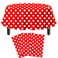 TJYJOY 3 Pack Red and White Polka Dots Round Tablecloth Red Round Table Cover with White Polka Dot Round Plastic Table Cloth 84 in Round for Kitchen Dining Wedding Party