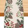 Heirloom Haven Christmas Winter Table Runner, Holly Berry Pine Cone Needle Branch Table Runners Xmas Seasonal Holiday Table Decorations for Farmhouse Kitchen Dinning Home Party Decor 13x72in