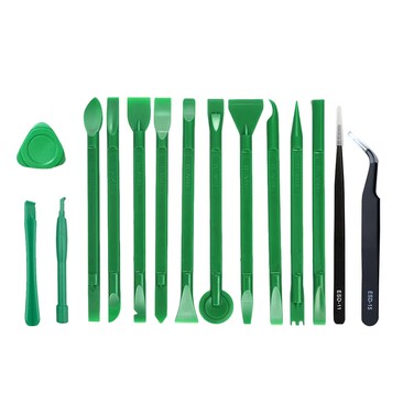 15 Pcs Antistatic Spudger Plastic Opening Pry Tool Set&iuml;&frac14;&OElig;Suitable for any touch screen or case Cleaning Scraper Prying and Opening Tool for Laptop Tablet iPhone ipad Cell Phone &iuml;&frac14;&circ;Green&iuml;&frac14;&permil;