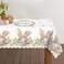ROVOCLO Easter Tablecloth,60 x 86 Inch Happy Easter Table Cloth,Easter Table Cover