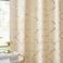 Purainbow Beige Blackout Curtain Panels for Bedroom 84" Gold Foil Moroccan Metallic Print Energy Efficient Drapes for Bedroom Living Room, Thermal Insulated Window Treatments Grommet Top 2 Panels